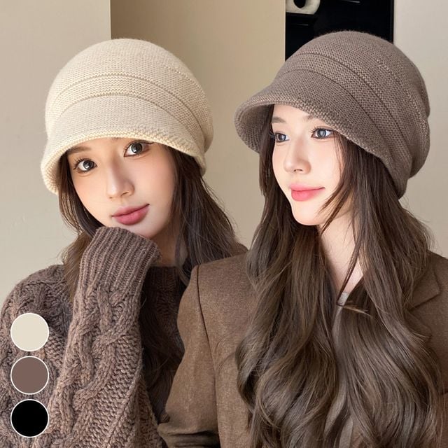가을겨울 나이불문 누구나 어울리는 니트모자 방한 심플 캡비니