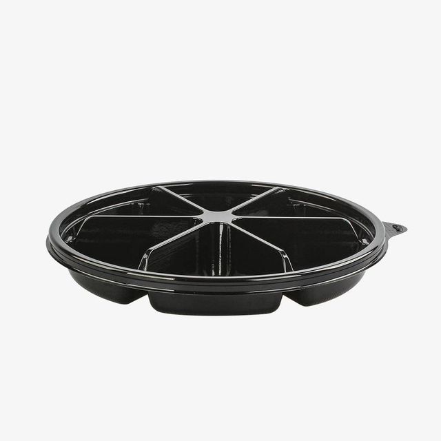 TBZ 지름25cm 6칸 원형 포장용기 뚜껑포함 100개 세트