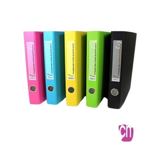에코컬렉터 3공D링바인더 3cm 합지 주황 310x260 GWM