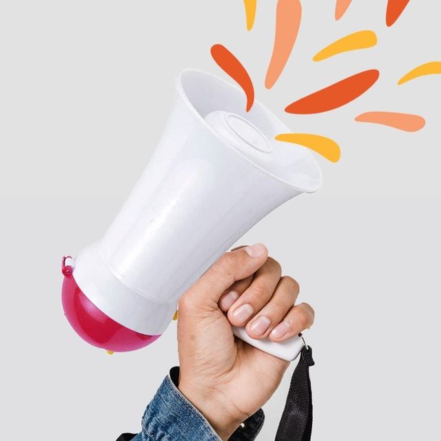 야외용 휴대접이식 미니 메가폰 행사용 확성기 마이크