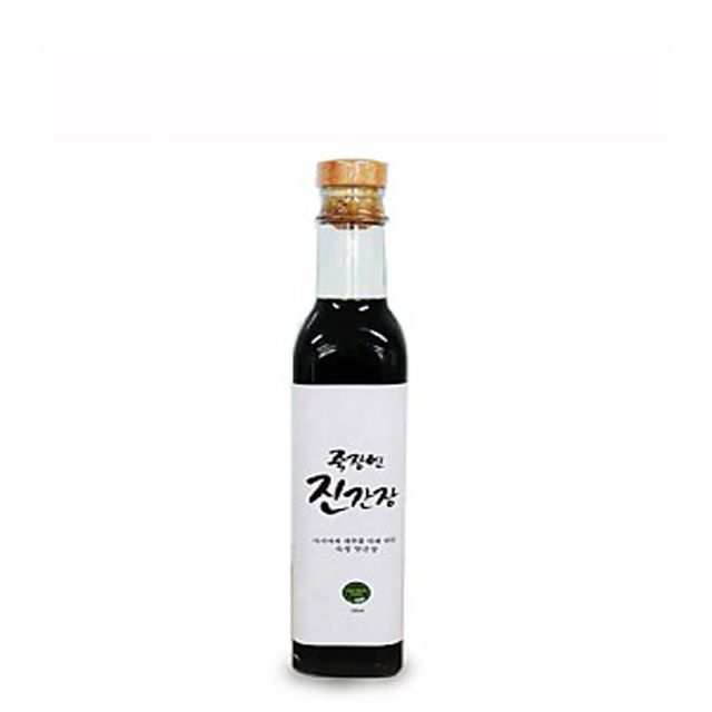 죽장연 프리미엄 진간장 250ml 유리 병 깊은 풍미 전통 간장