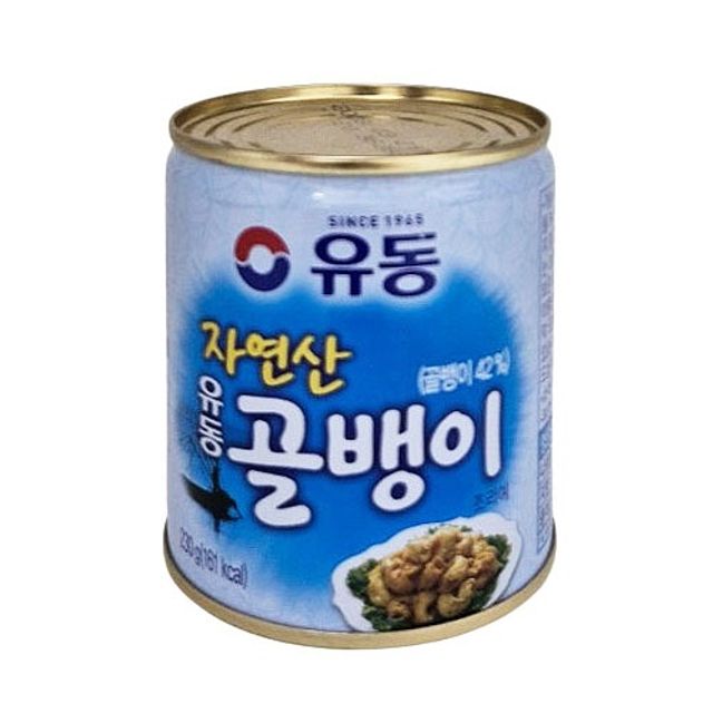 쿨샵 유동 통조림 자연산 골뱅이 술안주반찬 즉석식품
