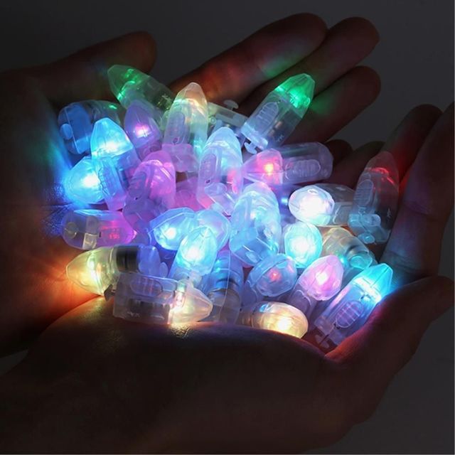 빛나는 파티 LED 조명 1.5x3cm 총알풍선