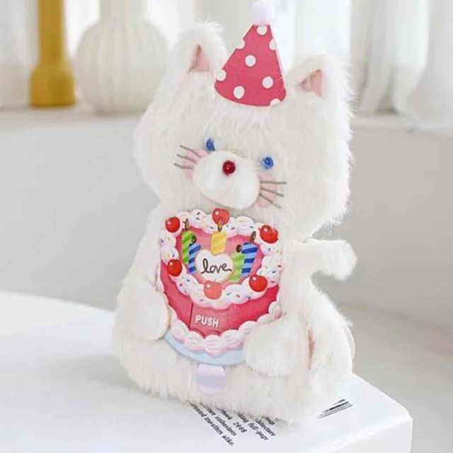 LED 생일카드 고양이카드 인형카드 생일축하팝업카드 축하카드