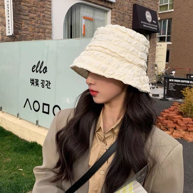 신사모 클래식 중절모 데일리 화이트 챙 여성모