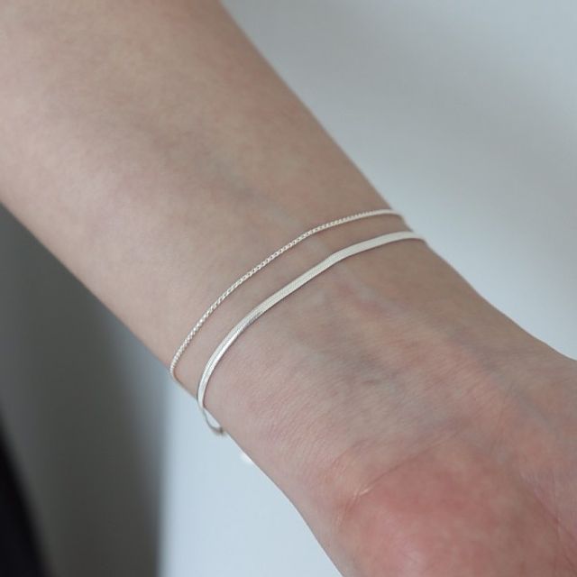 (Silver925) Neat line bracelet