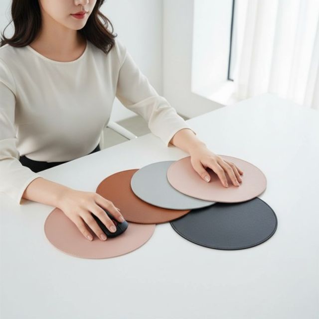 고급 인조가죽 대형 방수 사무용 마우스패드 책상 장패드 오피스 마우스받침대 휴대용
