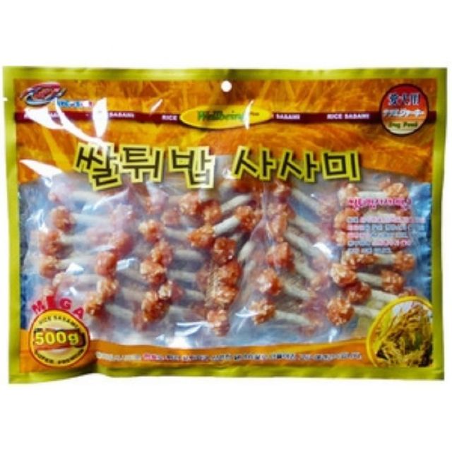 써니 쌀튀밥 덤벨사사미 500g - 재미있는 반려동물 간식