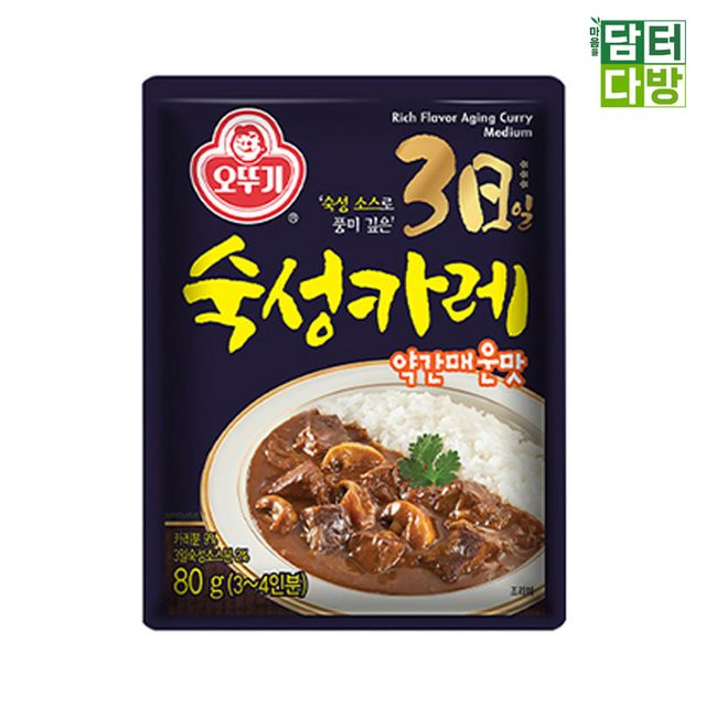 오뚜기 3일 숙성카레 약간매운맛 80g X 5개
