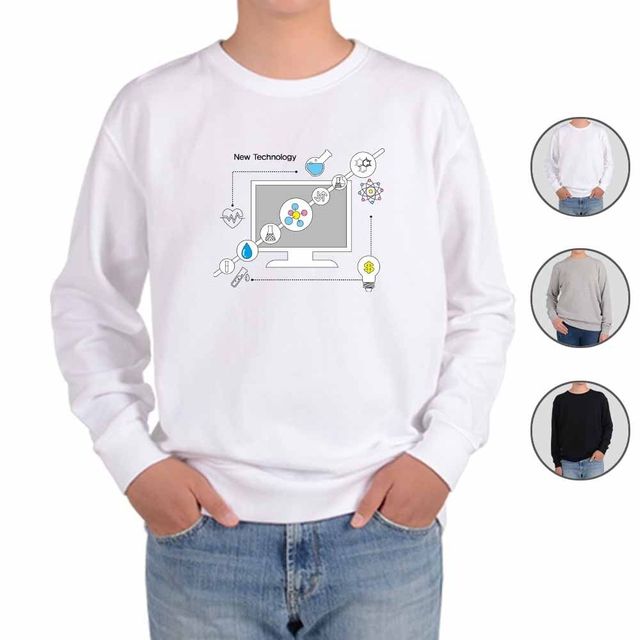 과학실험 시험관 프린트 맨투맨 티셔츠 LAB B