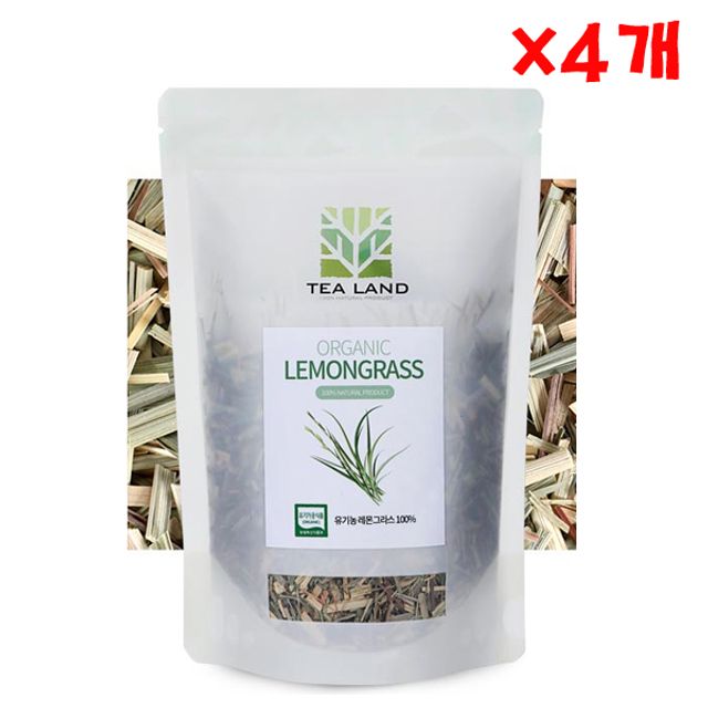 오가닉 레몬그라스 70g X 4개 허브잎차 유기농 리필팩
