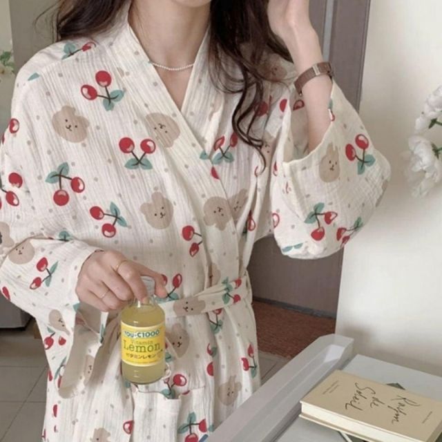 샤워가운 여성 홈웨어 목욕로브