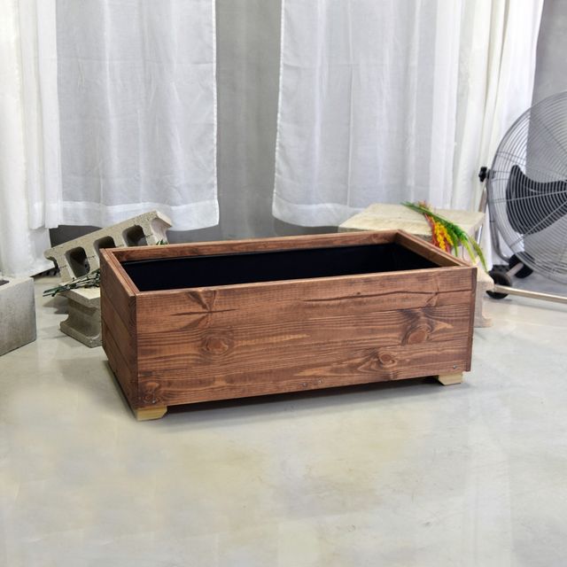 베란다 텃밭용 방부목화분 90x45x32cm 조경화분