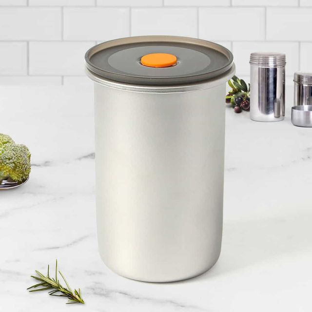 원형 스텐밀폐용기 960ml 스테인레스밀폐용기 야채보관