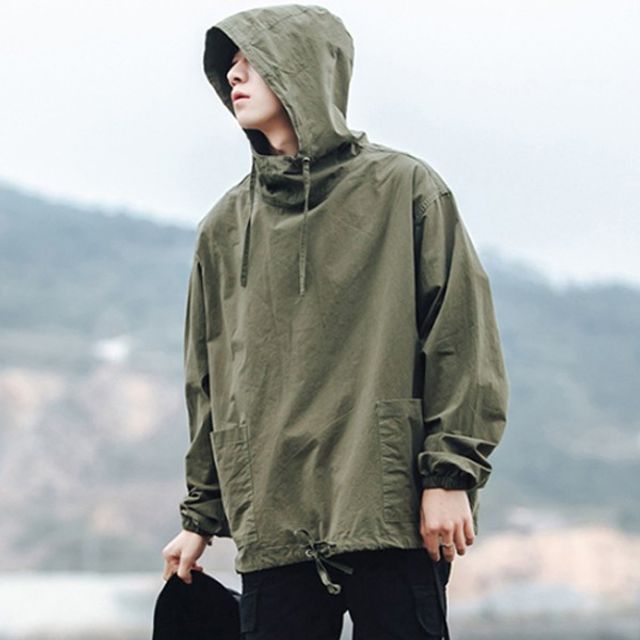후드티 아노락 바람막이 후드집업 후드탑 후드점퍼 오버핏 올드스쿨룩