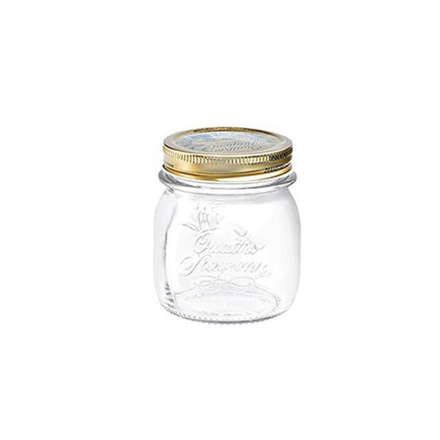 보르미올리 유리병 250ml 밀폐용기, 과일청 우유 잼병 중형