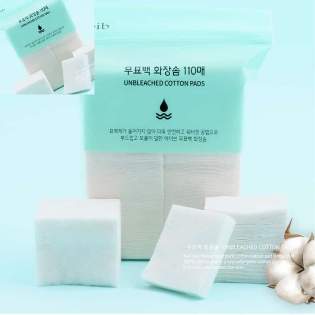 무표백 화장솜 100매 화장솜대용량 대용량화장솜 순면화장솜 화장솜패드
