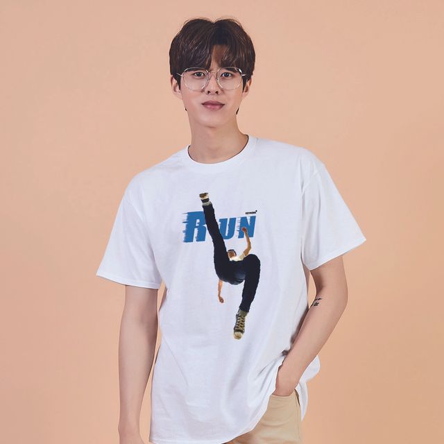 키밍 Run 달리기 남자 운동 여름반팔코디 오버핏티
