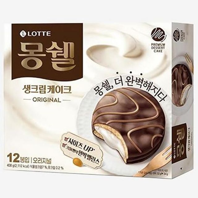 롯데 몽쉘 생크림케익 408g