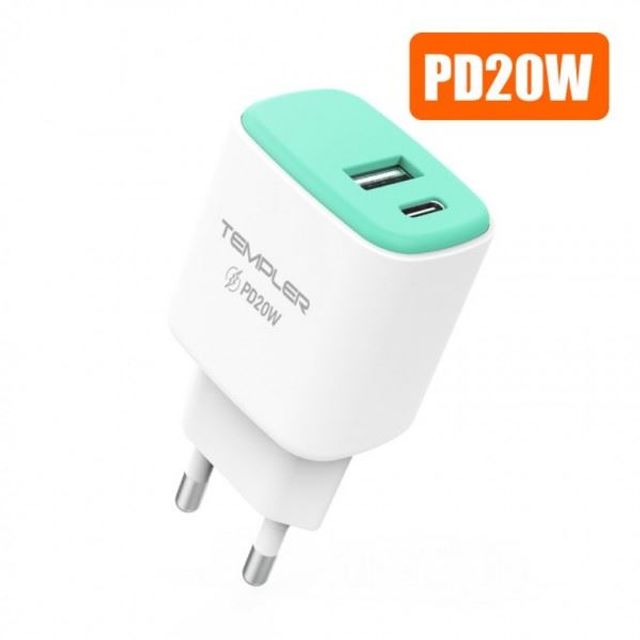 템플러 PD 20W 2포트충전기 (PD충전기 C타입충전 GWM
