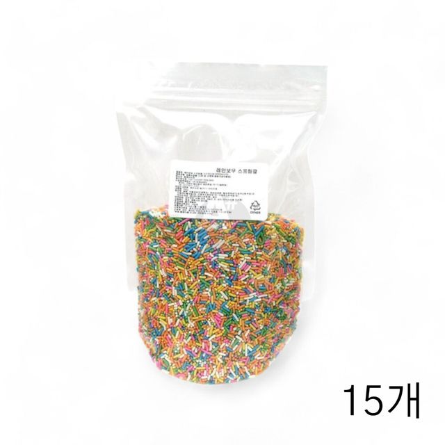 레인보우 이데아푸드 스프링클 300g 홈베이킹 X 15개