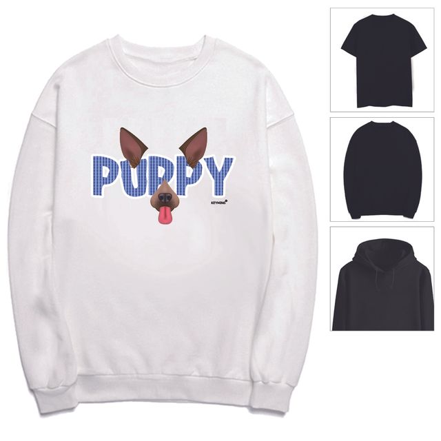 키밍 puppy 여성 남성 티셔츠 후드 맨투맨 반팔티