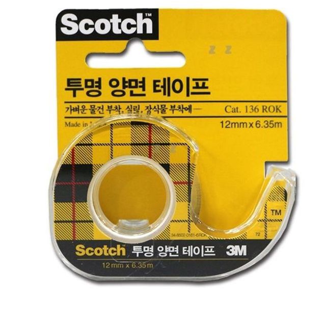 3M 투명양면테이프 A타입 - 강력 접착 일반테이프