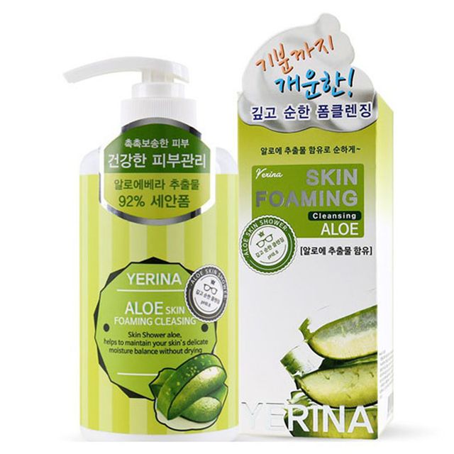 페이스 얼굴세안 스킨샤워 클렌징 알로에 500ml