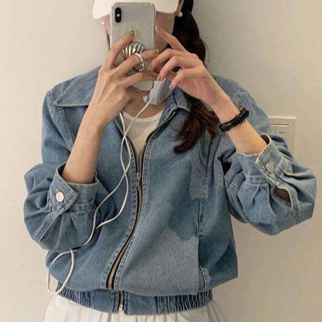 여성 데일리 일상룩 코디아이템 아메리칸 청자켓