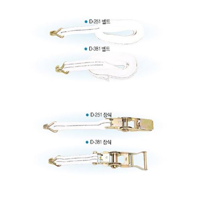 24378 파워벨트 환봉타입 D-381 6Mx38mm 산업용 운반 벨트