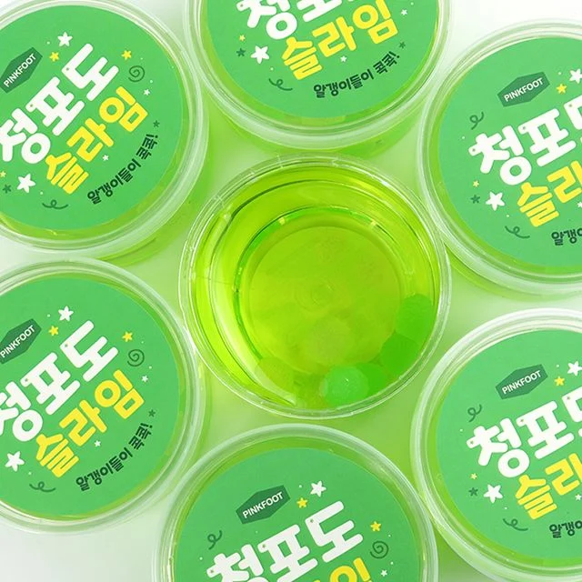 청포도 슬라임 KC인증 액체괴물 촉감놀이 (3개)