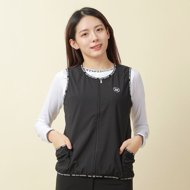 옆면포켓 라운드 골프조끼