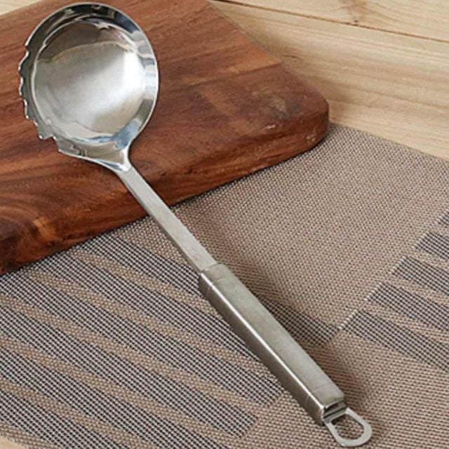 주방 면국자 80x225mm 스텐국자 주방국자 배식국자 면건지개 국수국자