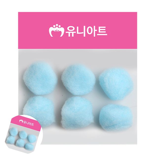 파스텔뿅뿅이 퐁퐁이 퐁퐁 40mm 하늘