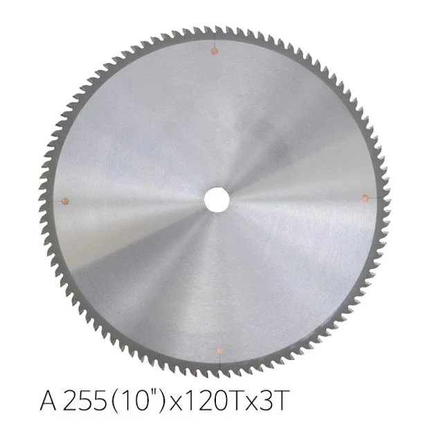 삼원초경 알루미늄용 팁쏘 톱날 10inx120Tx3T - 정밀 알루미늄 절단