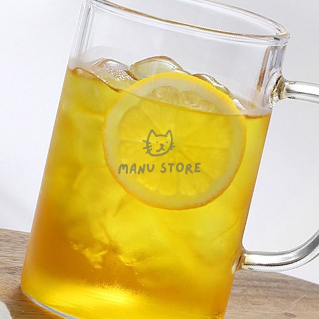 라떼컵 카페음료잔 투명 글라스 유리컵 300ml