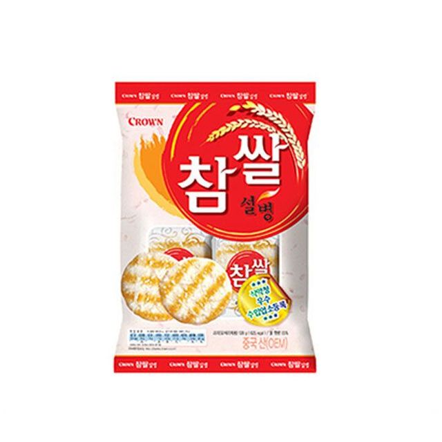 크라운 참쌀 설병 128g 1개 아이 사무실 간식 과자
