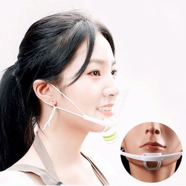 투명 플라스틱 위생 마스크 10p