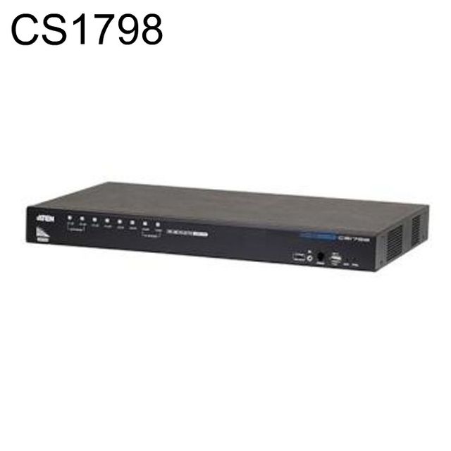 CS1798 HDMI KVM스위치 8 1 USB 오디오 랙설치가능