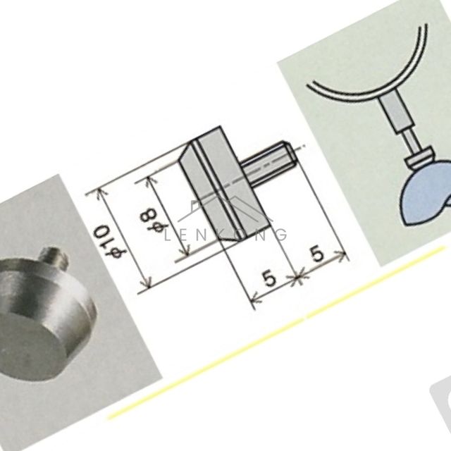 진동측정기 평탄도측정기 다이얼게이지 포인트 평 초경 8mmxL5mm 1EA