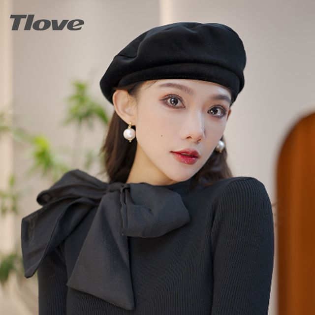 패션 복고풍 베레모 숙녀 귀여운 청소년 달콤한 모자