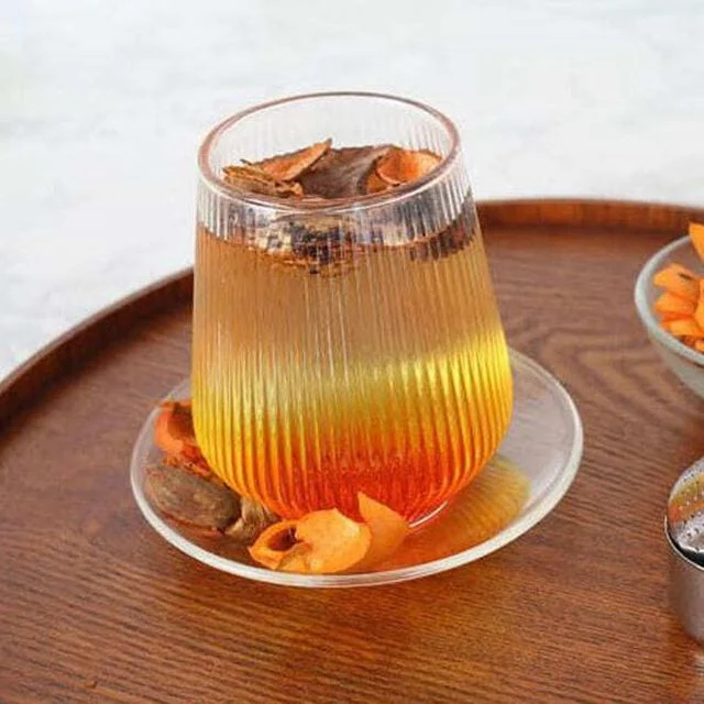 마카 유리컵 언더락잔 420ml 4P 세트