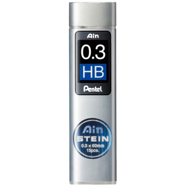 Ain stein 샤프심 0.3 HB 15본 펜텔 정품 샤프심