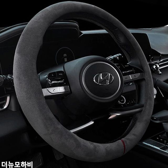 더뉴모하비 자동차핸들커버 핸들카바 스웨이드