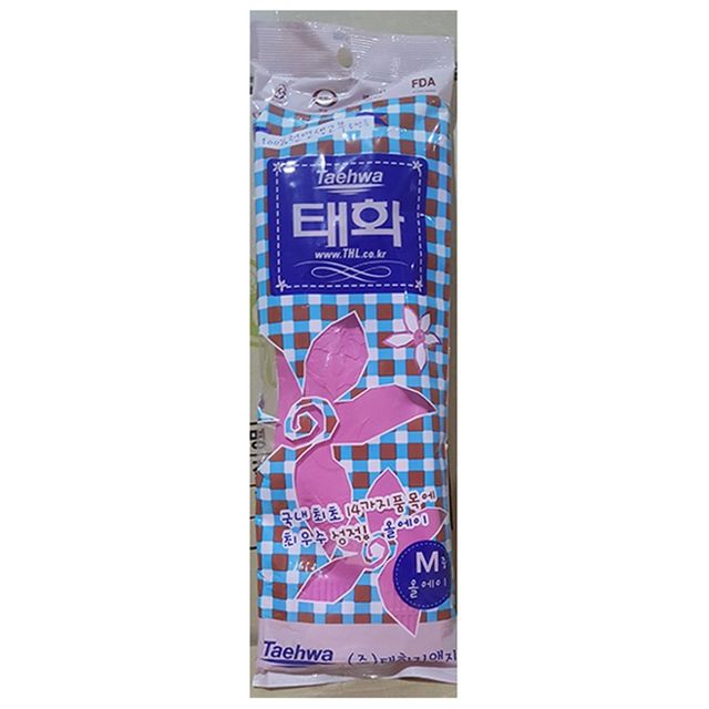태화 고무장갑 중형 분홍, 주방 청소용 랩 솔 세트