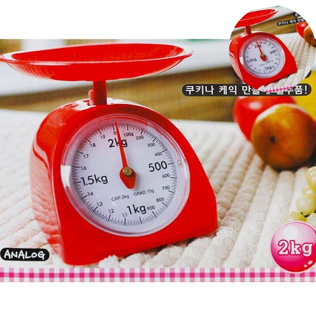 주방용저울 제빵저울 주방저울 2KG 아날로그