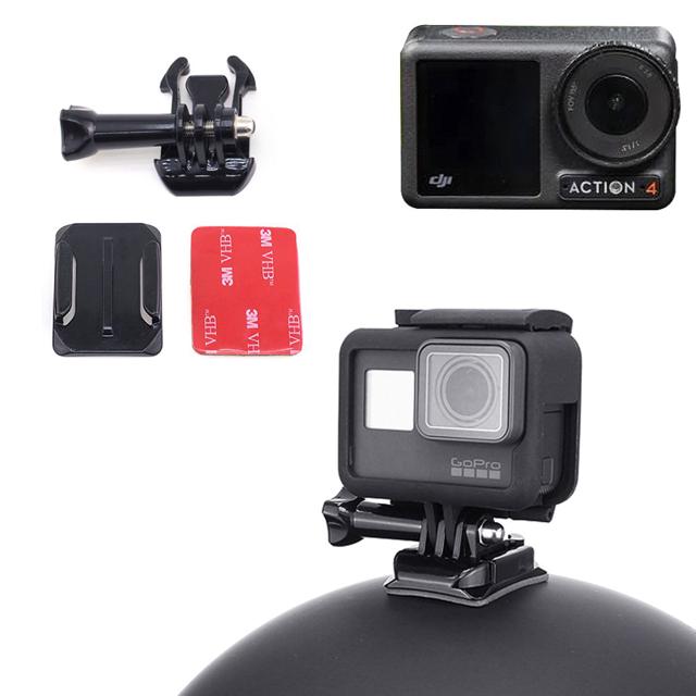 DJI 오즈모 액션 4 호환 액션캠 헬멧 곡면 접착 거치대 자전거