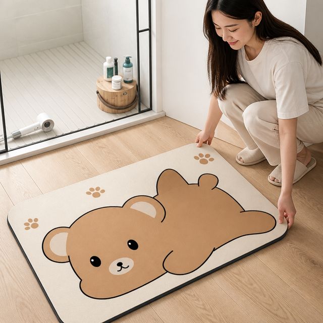 규조토 화장실 세탁가능 거실러그
