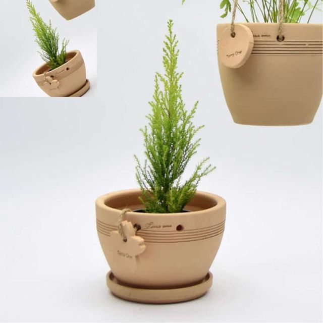 내열토 수제 토분 시루형 행잉 16x13cm 행잉토분 행잉화분 화초화분 원형화분
