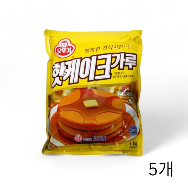 WL 오뚜기 핫케익가루 1Kg X 5개 핫케이크믹스 홈베이킹재료 분말가루 아이들간식 와플반죽
